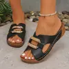 Sandálias de Plataforma Peixe Boca Metal Decoradas 2026 Novas Plus Size Transfronteiriças Sandálias Casuais Moda com Solado Grosso Femininas