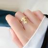 Anillo con Colgante de Borla Cadena Combinada Campana Redonda Cuenta Redonda Carta de Amor Animal de Dibujos Animados Comida Anillo Suministro de Comercio Exterior