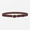 En stock Cinturón de Cuero Genuino Esmerilado de Alta Calidad para Mujer, Combinación Perfecta para Faldas y Pantalones, Cinturón Decorativo Ins para Mujer, Personalizado de Fábrica