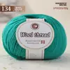 Hilo de lana mezclada, hilo de grosor medio para tejer a mano, hilo 212 para bufandas, suéteres y pantuflas de tejido DIY