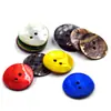 Botões Spray Pintados de Concha de Ostra Japonesa Natural Botões para Tricô Cardigã Camisa Roupas Infantis Botões Infantis