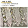 Lámpara de araña de cristal de lujo para sala de estar, nuevo modelo 2026, luz de cristal cálida y romántica para dormitorio, lámpara de iluminación simple de vidrio y plumas