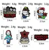 Insignias Lindas de Personajes de Dibujos Animados de Europa y América, Broches Decorativos Creativos de Aleación Esmaltada para Ropa, Accesorios Versátiles para Mochilas, En Stock