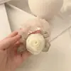Anillo para el Pelo de Malla Súper Hada Rosa Intestino Grueso Cuerda para el Cabello de Chica de Alto Sentido Cuerda para el Cabello de Cola de Caballo Alta Accesorios para el Cabello