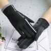 Guantes gruesos con forro polar para mujer de otoño e invierno para exteriores para adultos, cortavientos, a prueba de frío, artefacto cálido, mismo estilo de celebridad de Internet