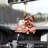 Nuevo perro lindo transfronterizo material acrílico colgante plano para coche accesorios para mochila decoración del hogar