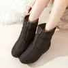 Botas de Nieve de Invierno para Mujer, Zapatos de Algodón Talla Grande, Impermeables, Forradas de Felpa, Engrosadas, Zapatos para Mamá, Botines para Personas de Mediana Edad y Mayores, Forradas de Felpa Transfronterizas, Cálidas
