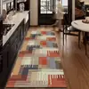 Alfombra de Cocina de Bucle Nuevo Estilo, Tira Larga, Retro, Engrosada, Antideslizante, Absorbente de Agua para el Hogar, Resistente al Aceite, Resistente a la Suciedad, Alfombra para Pies