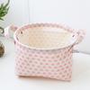 Cesta de armazenamento de mesa pequena e fresca japonesa e coreana lona à prova d'água armazenamento de brinquedos cesta de armazenamento de miudezas cesta de armazenamento de lanches fabricantes