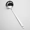 Juego de Cuchara para Sopa y Espumadera de Acero Inoxidable, Juego de Dos Piezas para Cocina Casera, Cuchara Larga para Olla Caliente, Espumadera para Sopa, Cucharón para Sopa