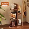 Soporte Multifuncional de Escritorio de Múltiples Niveles para Vasos Oficina Sencillo Estante Pequeño de Flores Encimera de Cocina Estante de Almacenamiento Rincón de Almacenamiento de Especias