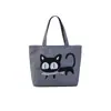 Bolsa de Lona Transfronteriza, Bolso de Mano Casual de Tela Oxford, Bolso de Mujer, Bolsa de Compras, Bolso de Hombro de Dibujos Animados para Mujer de Gran Capacidad