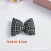Accesorios de Cuadros con Lazo Estilo Coreano para Otoño e Invierno Pasadores Zapatos y Calcetines Bolsas Cabezas de Muñeca Accesorios para Joyería DIY Accesorios de Ropa
