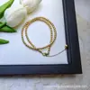 Colar de Pérolas de Cristal Sintético Cuidadosamente Selecionado Pingente Pequeno de Luxo Leve Contas de Milho Corrente Simples de Alta Qualidade Corrente para Clavícula Branco Australiano