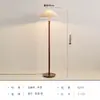 Lámpara de pie vintage de madera maciza para dormitorio y sala de estar, ajustable de diseñador SantaTMM, estilo wabi-sabi, lámpara de mesa con atmósfera retro