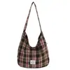 Bolsa Transversal Estilo Coreano Feminina Bolsa de Lona Retrô Mais Vendida Estilo Preguiçoso Bolsa de Ombro Único para Axila Bolsa Tote de Grande Capacidade para o Dia a Dia