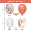 Nuevo globo de confeti metálico transfronterizo de 12 pulgadas para decoración de bodas, fiestas de cumpleaños, San Valentín y graduación.