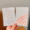 Adesivos de Maquiagem Facial Super Fada Infantil Concha Pérola Strass Borboleta Menina Bebê Maquiagem para Apresentação Adesivos Faciais de Diamante Adesivos para Canto dos Olhos