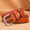 Cinturón de mezclilla Dandali con hebilla de pasador inferior de microfibra informal de moda para hombre, nuevo, de comercio exterior, disponible en stock.