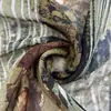 Tela de gasa perlada estampada para camisas y vestidos de primavera y verano, poliéster para ropa de mujer de comercio exterior, tela de algodón y seda para primavera y verano
