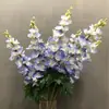 Sensación de una mano delphinium impresión 3D jacinto flor de simulación Nueva Primavera camino de boda chiyidai orquídea violeta