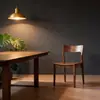 Atacado de Cadeiras de Jantar de Nogueira Preta Norte-Americana em Estoque Pronto do Fabricante, Cadeiras Domésticas Modernas Simples de Madeira Maciça, Cadeiras de Nogueira