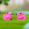 Terrario de musgo transfronterizo, pixel art creativo, accesorios decorativos DIY con tema de flamenco, adornos de escritorio en miniatura