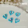 Explosiones Japonesas Celebridad de Internet Arte de Uñas Amor Diamante Cristal Color Mágico Corazón Torcido Diamante Luz de Luna Corazón de Melocotón Diamante Puntiagudo Armadura de Novia Joyería