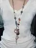 Lindo y Juguetón Collar con Colgante de Animal para Mujer, Cadena Larga Tejida de Nicho de Gama Alta Versátil para Suéter