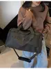 Bolsa Fitness Transfronteiriça Masculina Grande Capacidade Bolsa de Viagem de Luxo Bolsa Esportiva Multifuncional à Prova d'Água Bolsa de Armazenamento com Separação Seca e Úmida