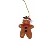 Navidad Retro Americana Muñeco de Pan de Jengibre de Resina Colgante Accesorios Bolsa Decoración de Árbol de Navidad de Escritorio Venta al por Mayor