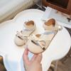 Sandalias de Lazo para Niñas 2025 Verano Nuevo Bebé Hueco Súper Suave Perla Estilo Princesa Celebridad de Internet Más Fácil para Combinar Zapatos de Niños