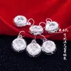Plata de ley Accesorios DIY Joyería al por mayor Plata de Ley 990 Colgante de hebilla de seguridad de Dragón y Fénix Pulsera trenzada Colgante pequeño Joyería