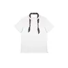 Camiseta de Punto de Algodón Casual para el Trayecto Diseño Consciente en el Cuello Bufanda de Seda Perforada Dobladillo Enrollado Verano 26 Nuevo Top de Manga Corta