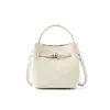 Bolso de Mano para Mujer Estilo Nuevo, Bolso Cruzado de Moda y Versátil, Lujo Ligero, Bolso Cubo de Piel Genuina de Gama Alta de Nicho