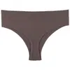 Tanga Sin Costuras para Mujer Talla Grande Cintura Media Invisible Deporte Fitness Estilo Sexy Europeo y Americano Pura Pasión Glúteos Expuestos Algodón Puro Entrepierna Ropa Interior