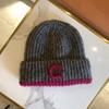 Gorro de Lana para Mujer, Gorro de Punto Versátil para Otoño e Invierno, Circunferencia de Cabeza Grande, Que Muestra la Cara, Peluche Pequeño, Cálido, Protección para los Oídos, Gorra, Gorro para el Frío