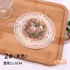 Jogos Americanos Redondos de Renda com Flores Estilo Europeu Retro Decoração de Casa Porta-Copos Isolante Acessórios Bordados Guia de Fotos