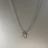 Collar de Mariposa Irregular Láser Super Hada Sinfonía Diseño de Nicho Retro Más Fácil de Combinar Cadena de Clavícula de Gama Alta