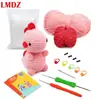 Paquete de Materiales para Crochet de Lana Set Muñeca de Peluche de Tejido Muñeca Tejida Muñeca de Ganchillo Tejido DIY