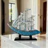 Adornos de Modelo de Velero de Vidrio Transparente Para Gabinete de Vino Vestíbulo Gabinete de TV Oficina Decoración del Hogar Artesanías de Resina