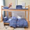 Dormitorio de Estudiantes Sencillo Individual de Tres Piezas Ropa de Cama de Algodón Sábana Cubre Edredón Ropa de Cama de Algodón Suave Agradable a la Piel