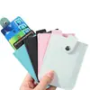 Portatarjetas Compacto Ultra Delgado Anti-Desmagnetización Deslizante Ranuras Múltiples para Tarjetas Portatarjetas de Identificación Gran Capacidad Portatarjetas de Identificación y Tarjetas Bancarias