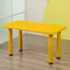 Mesa de Jardín de Infancia Uso en Casa Juego de Mesa y Sillas Infantiles Juguetes Aprendizaje Educación Temprana Escritura Plástico Rectangular Elevable Mesa Pequeña