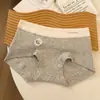 Roupa Íntima Feminina 100% Algodão, Boxer Feminino, Algodão Colorido, Tamanho Grande, Alta Elasticidade, Antibacteriano 10A, Algodão Integral, Gancho Estendido, Boxer de Cintura Média para Mulheres