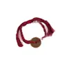 Pulseira de Fio Vermelho Tecida à Mão para Homens e Mulheres em Seu Ano Zodiacal, Pulseira de Moeda do Espírito da Montanha, Pulseira Tecida Vermelha
