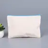 Estuche de lona con cremallera Amazon bolsa de cosméticos bolsa de almacenamiento bolsa de lona bolsa de algodón bolsa de tela de punto