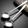 Cuchara de Acero Inoxidable 304 de Moda para Postre de Restaurante, Cuchara de Mesa Simple para Café y Miel con Mango Largo para el Hogar