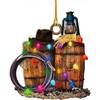 Botas Navideñas de Venta Caliente Transfronterizas Gorro Colgadores para Coche de Acrílico Colgadores para Árbol de Navidad Decoraciones para el Hogar