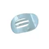 Grampo de Cabelo Abalone Cor Café com Leite de Alta Qualidade Grampo Presilha Plana na Parte de Trás da Cabeça Elegante Presilha para Rabo de Cavalo Acessório de Cabelo Novo Estilo